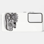 Gefroren mit Lotus-Blume Samsung Galaxy Hülle (Linke Seite)