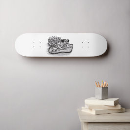Gefroren mit Lotus-Blume Skateboard