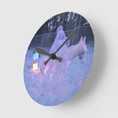 gefroren runde wanduhr (Winkel)