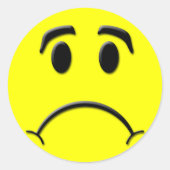 gefroren runder aufkleber (Vorderseite)