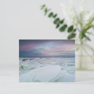 Gefrorene arktische Landschaftsfotografie Winter Postkarte