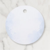Gefrorene Birkenbaum-Gunstbeutel-Tags Geschenkanhänger (Rückseite)