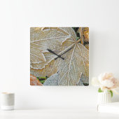 Gefrorene Blätter Wanduhr (Zuhause)