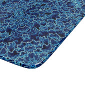 Gefrorene Blaue Efeu-Kühle Schneidebrett (Ecke)
