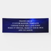 GEFRORENE BLAUE KUNDENSPEZIFISCHE FAHNEN-SCHABLONE BANNER (Horizontal)