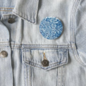 Gefrorene Eiskristall-Fraktal-Schneeflocke Button (Beispiel)
