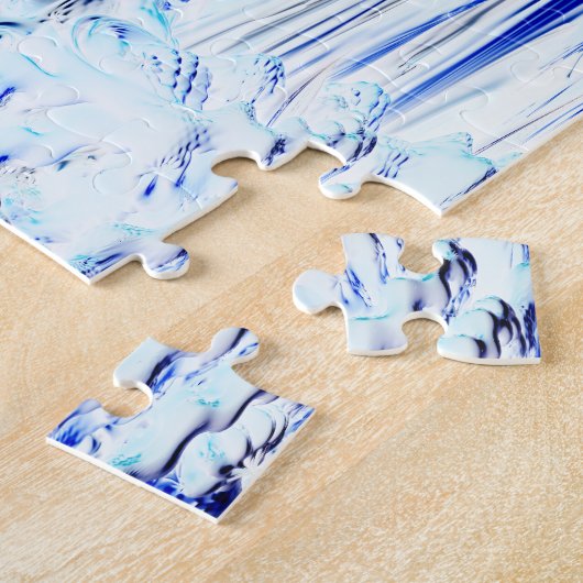 Gefrorene Fraktal-Landschaftspuzzle Puzzle (Seite)