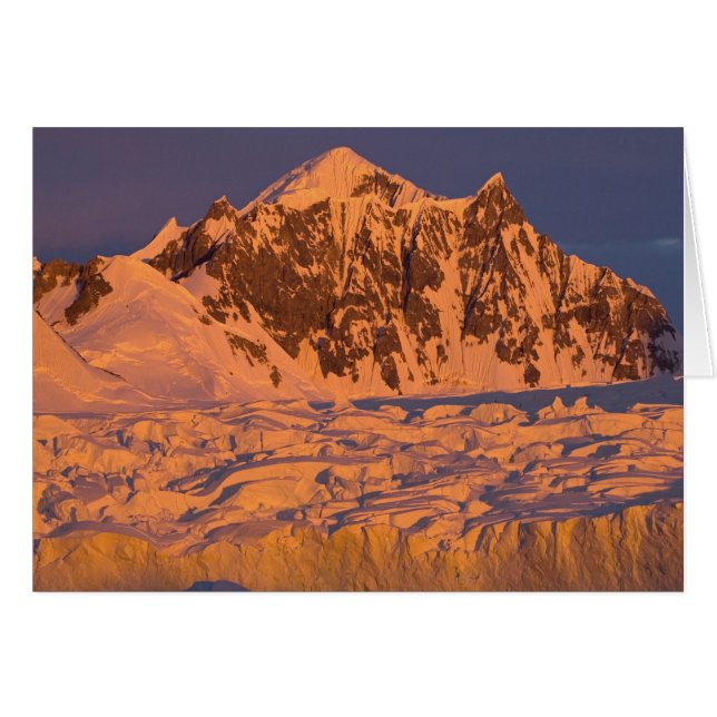 gefrorene Gletscherlandschaft entlang der (Vorderseite (Horizontal))
