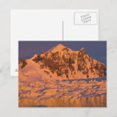 gefrorene Gletscherlandschaft entlang der Postkarte (Vorne/Hinten)