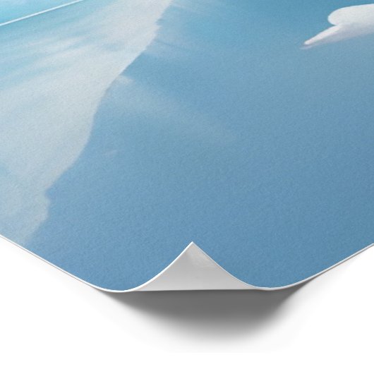 Gefrorene Landschaft Poster (Ecke)