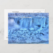 Gefrorene Landschaft Postkarte (Vorne/Hinten)