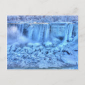 Gefrorene Landschaft Postkarte (Vorderseite)