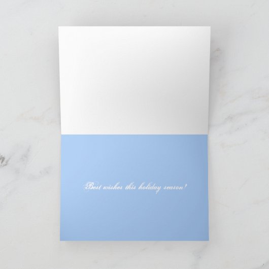 Gefrorene Momente Feiertagskarte (Innenseite)