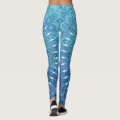Gefrorene ovale Mandala Leggings (Rückseite)