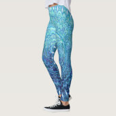 Gefrorene ovale Mandala Leggings (Links)
