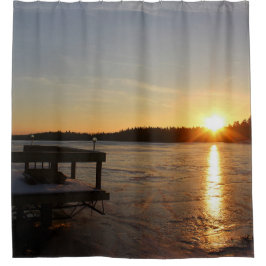 Gefrorene Reflexion Duschvorhang