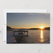 Gefrorene Reflexion Einladung (Vorderseite)