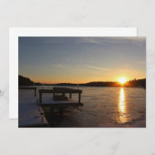 Gefrorene Reflexion Einladung (Vorne/Hinten)