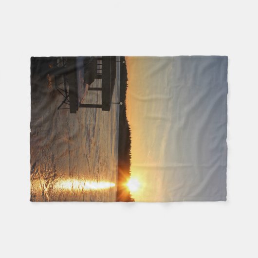 Gefrorene Reflexion Fleecedecke (Vorderseite (Horizontal))