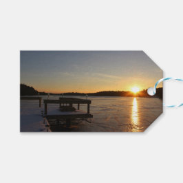 Gefrorene Reflexion Geschenkanhänger