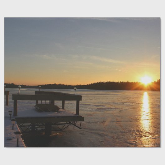 Gefrorene Reflexion Geschenkpapier (Flach)