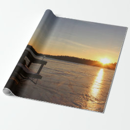 Gefrorene Reflexion Geschenkpapier