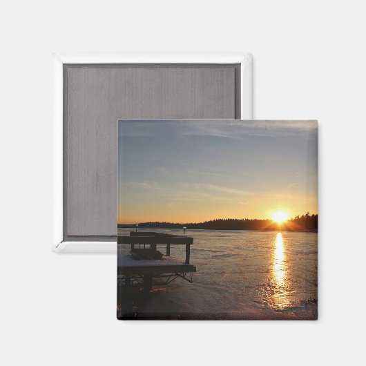 Gefrorene Reflexion Magnet (Vorderseite/Rückseite)