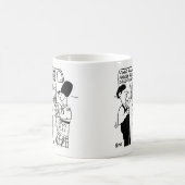 Gefrorene Rohre - Klempner unterstützt Mann mit Ba Kaffeetasse (Mittel)