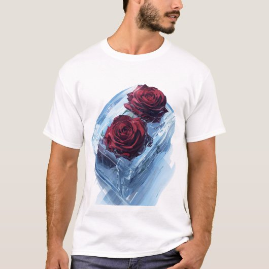 Gefrorene Rosen T-Shirt (Vorderseite)
