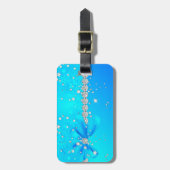 Gefrorene Schneeflocken Gepäckanhänger (Vorderseite vertikal)