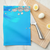 Gefrorene Schneeflocken Geschirrtuch (Viertel Falte)