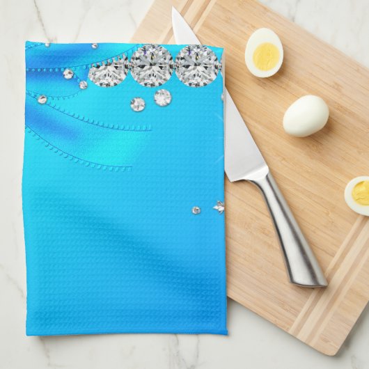 Gefrorene Schneeflocken Geschirrtuch (Viertel Falte)