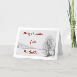 Gefrorene See-Weihnachtskarte Feiertagskarte