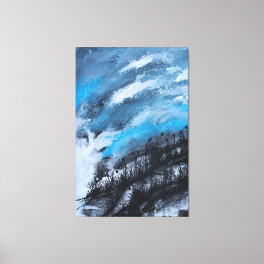 Gefrorene Sonnen Leinwanddruck (Vorderseite)