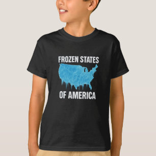 Gefrorene Staaten von Amerika T-Shirt
