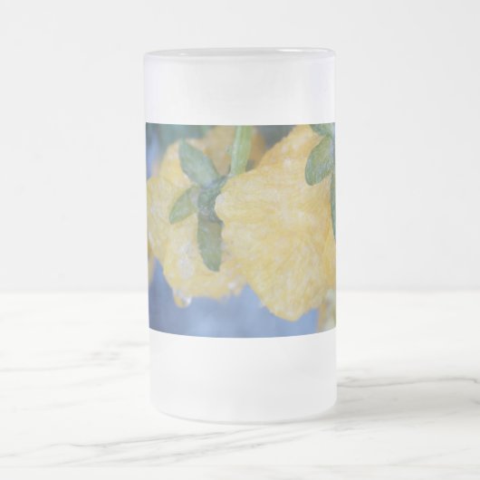 "Gefrorene Stiefmütterchen" 16-Oz.Mattierte Tasse (Mittel)