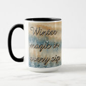 Gefrorene Träume Schneelandschaft Tasse (Links)