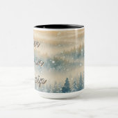 Gefrorene Träume Schneelandschaft Tasse (Zentrum)