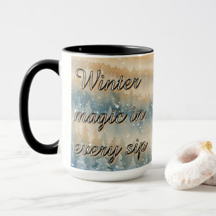 Gefrorene Träume Schneelandschaft Tasse