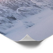 Gefrorene Winterkaskaden Poster (Ecke)