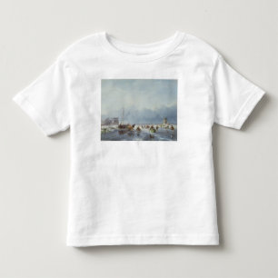 Gefrorene Winterszene Kleinkind T-shirt