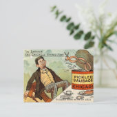 Gefrorene Wurst Lebensmittelsicherheit - Vintager  Postkarte (Stehend Vorderseite)