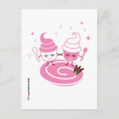 Gefrorene Yogurt-Schwestern Postkarte (Vorderseite)