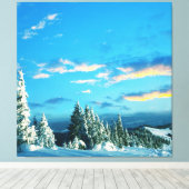 gefrorener Berg Leinwanddruck (Insitu (Holzboden))