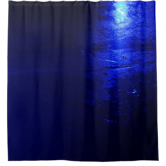 GEFRORENER BLAUER DUSCHVORHANG (Vorderseite)