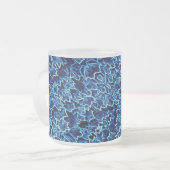 Gefrorener blauer Efeu Cool Mattglastasse (Vorderseite Links)