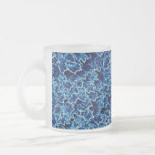 Gefrorener blauer Efeu Cool Mattglastasse (Links)