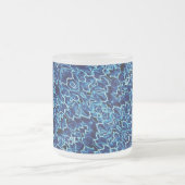 Gefrorener blauer Efeu Cool Mattglastasse (Mittel)