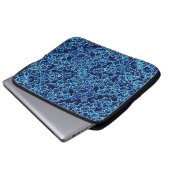 Gefrorener blauer Efeu Laptopschutzhülle (Vorne Knopf)