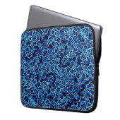 Gefrorener blauer Efeu Laptopschutzhülle (Vorderseite Links)
